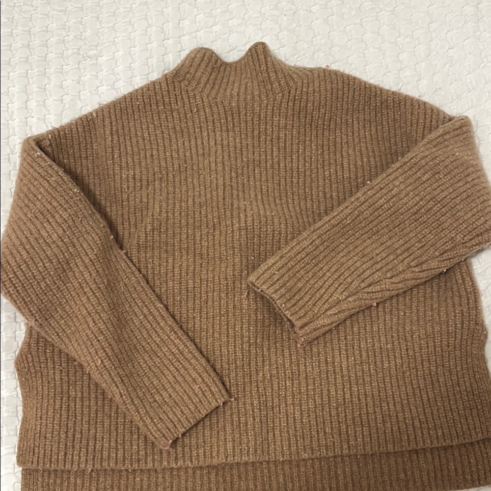 Cropped turtleneck sweater